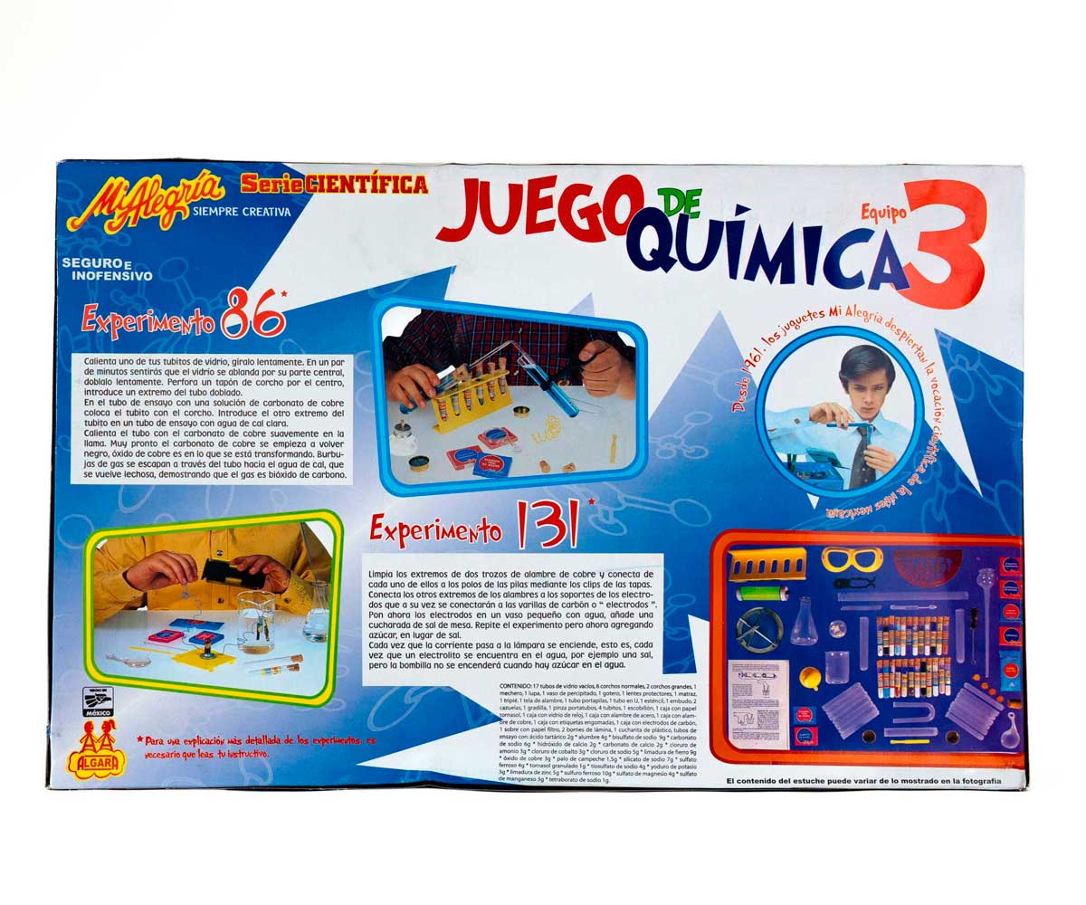 Juego de Química 3 con 160 Experimentos y más Mi alegría